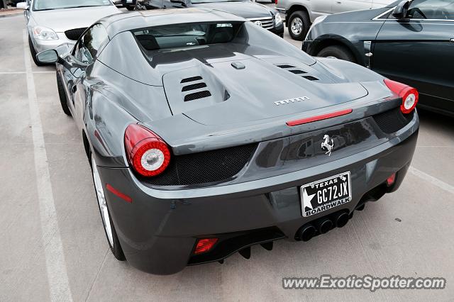 Ferrari 458 Italia spotted in Dallas, Texas