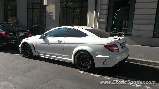 Mercedes C63 AMG Black Series spotted in Paris, France