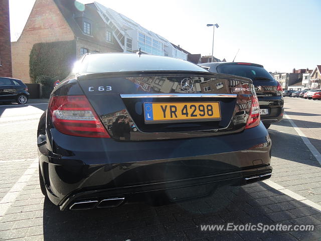 Mercedes C63 AMG Black Series spotted in Knokke-Heist, Belgium