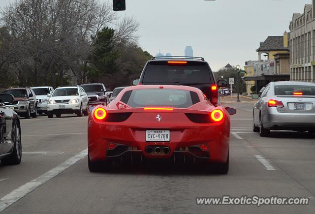 Ferrari 458 Italia spotted in Dallas, Texas