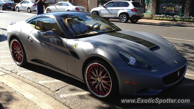 Ferrari California spotted in Dallas, Texas