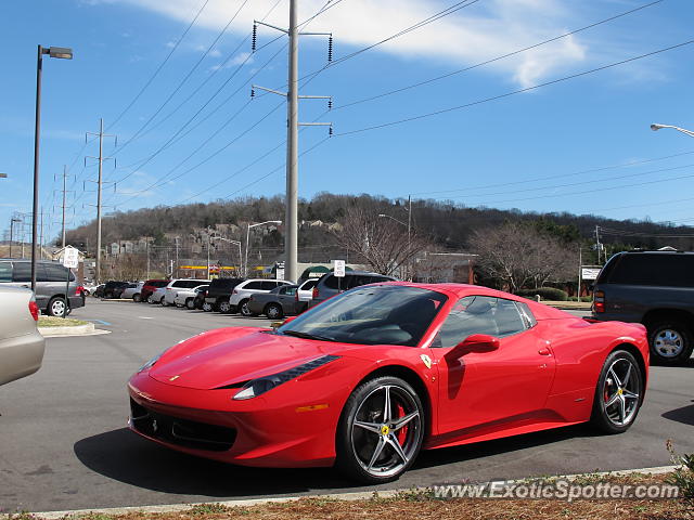 Ferrari 458 Italia spotted in Huntsville, Alabama