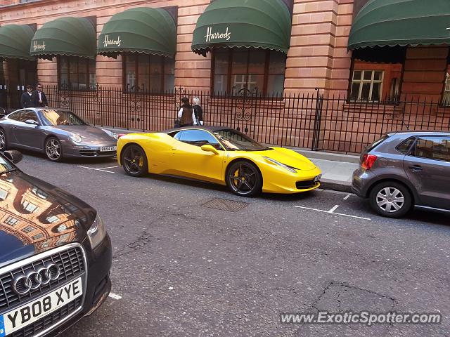 Ferrari 458 Italia spotted in London, United Kingdom