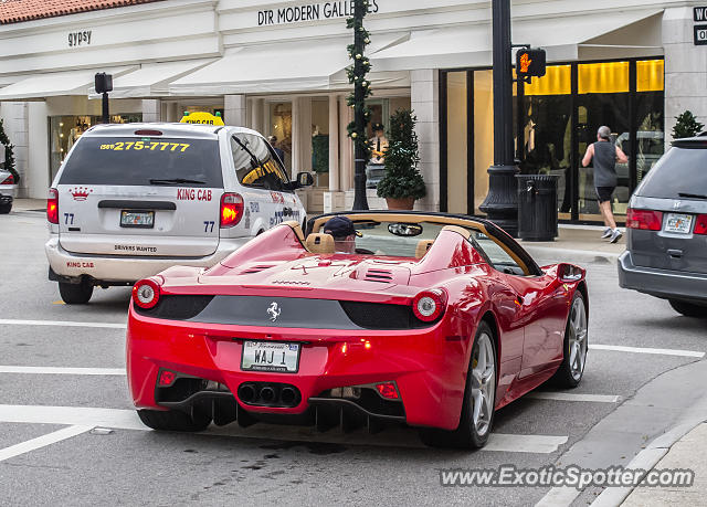 Ferrari 458 Italia spotted in Palm Beach, Florida