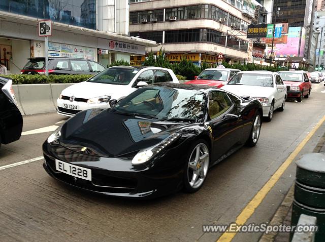 Ferrari 458 Italia spotted in Hong Kong, China