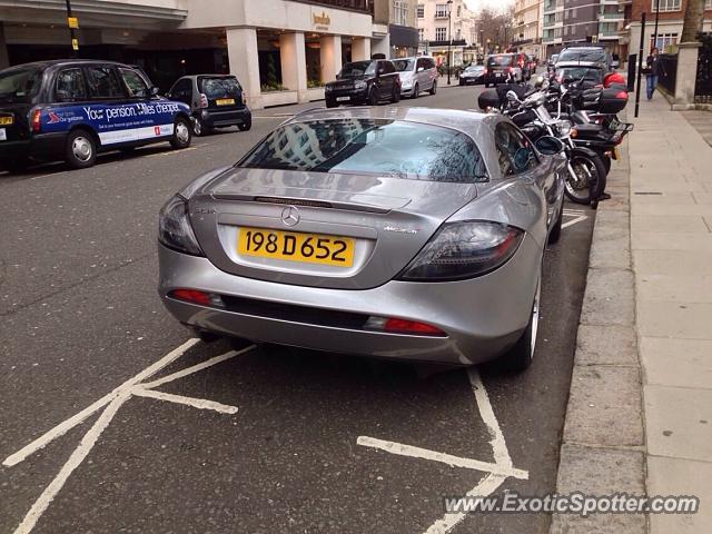 Mercedes SLR spotted in London, United Kingdom