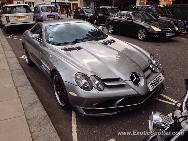 Mercedes SLR spotted in London, United Kingdom