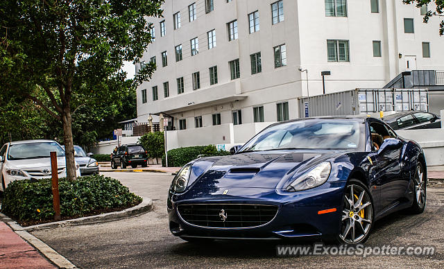 Ferrari California spotted in Miami, Florida