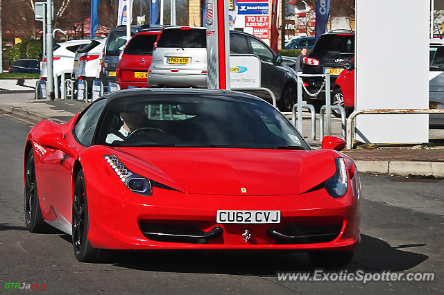 Ferrari 458 Italia spotted in Wakefield, United Kingdom