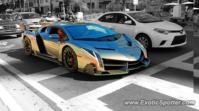 Lamborghini Veneno spotted in Miami, Florida