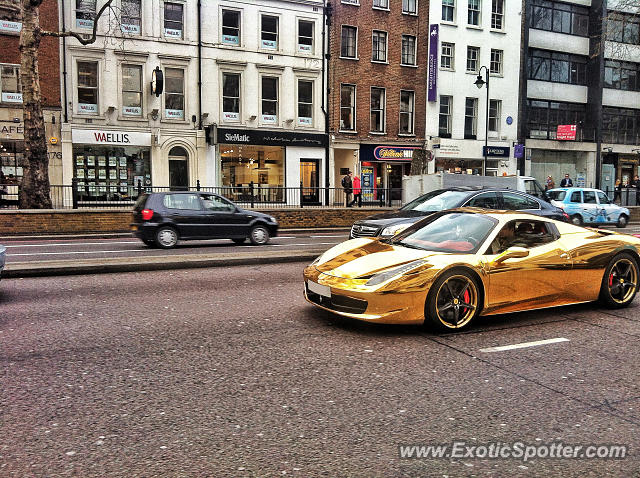 Ferrari 458 Italia spotted in London, United Kingdom