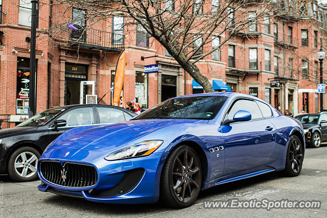 Maserati GranTurismo spotted in Boston, Massachusetts