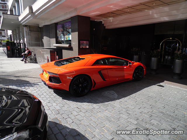 Lamborghini Aventador spotted in London, United Kingdom