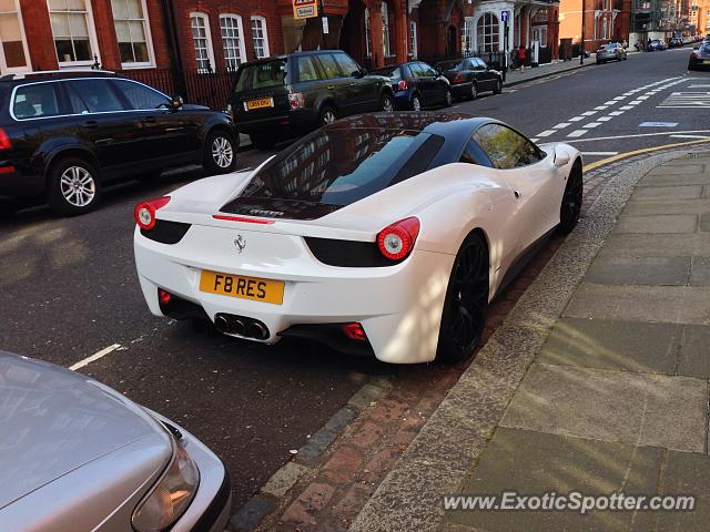 Ferrari 458 Italia spotted in London, United Kingdom