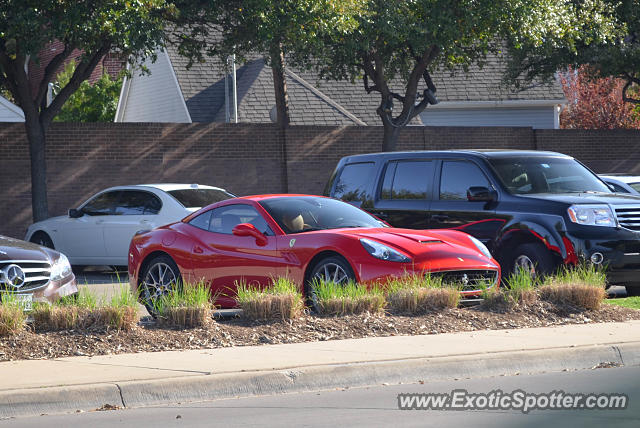 Ferrari California spotted in Dallas, Texas