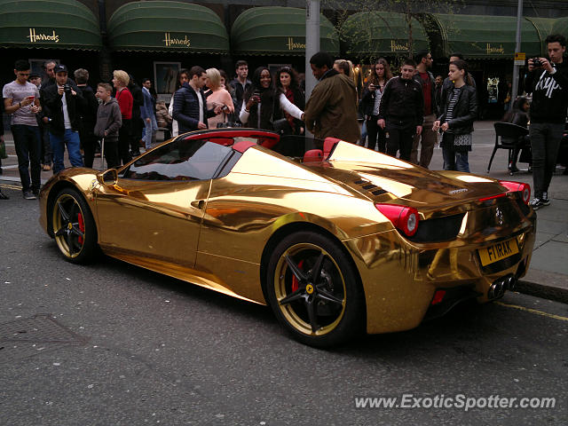 Ferrari 458 Italia spotted in London, United Kingdom