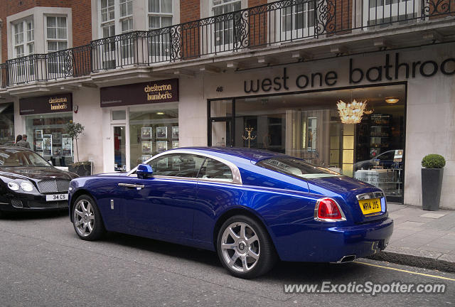 Rolls Royce Wraith spotted in London, United Kingdom