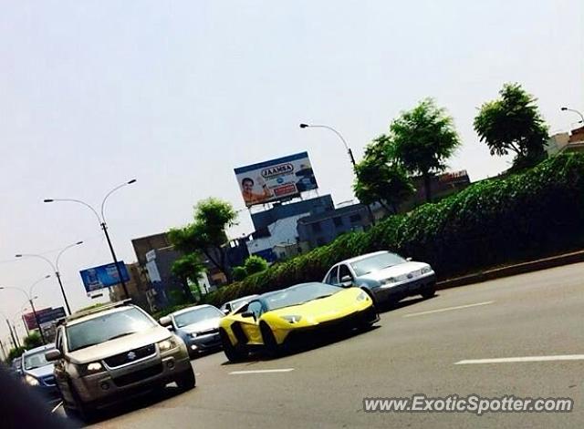 Lamborghini Aventador spotted in Lima, Peru