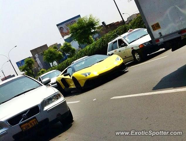 Lamborghini Aventador spotted in Lima, Peru