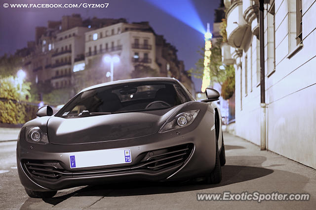 Mclaren MP4-12C spotted in Paris, France