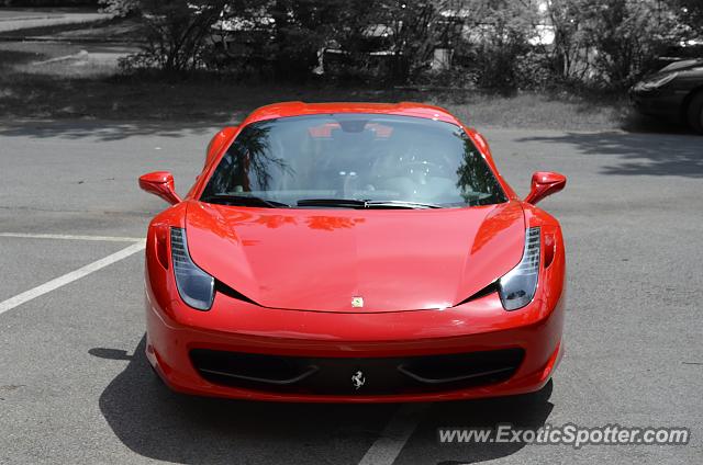 Ferrari 458 Italia spotted in Saratoga, New York