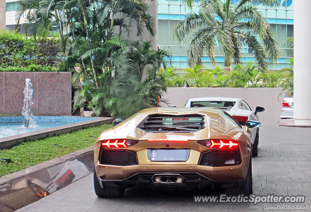 Lamborghini Aventador spotted in Jakarta, Indonesia