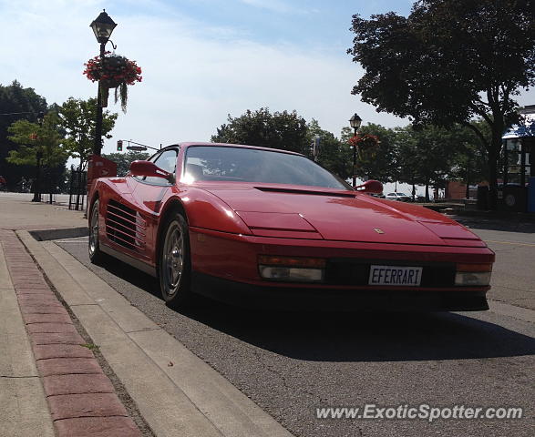 Ferrari Testarossa spotted in Burlington, Canada