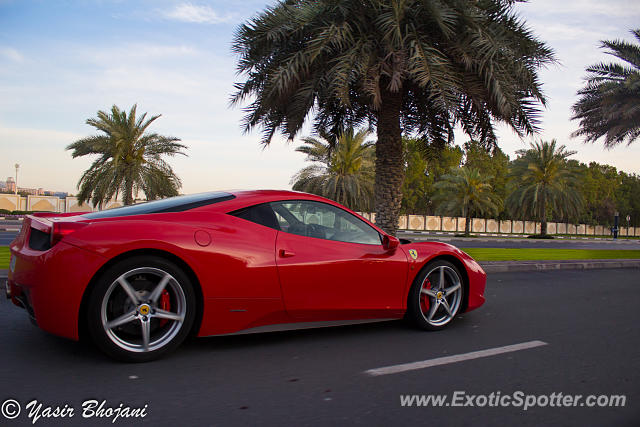 Ferrari 458 Italia spotted in Dubai, United Arab Emirates