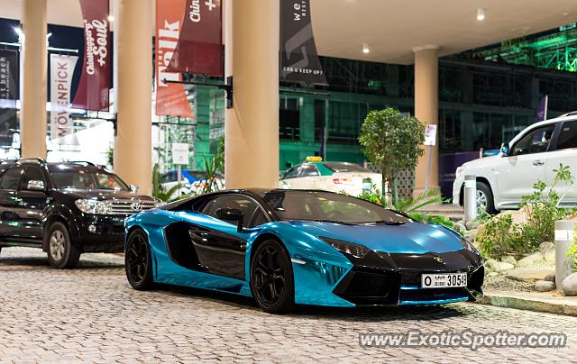 Lamborghini Aventador spotted in Dubai, United Arab Emirates