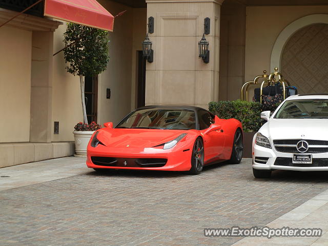 Ferrari 458 Italia spotted in Beverly Hills, California