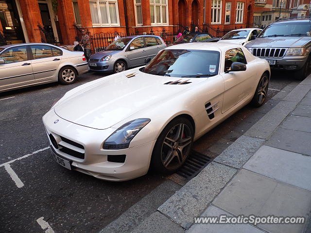 Mercedes SLS AMG spotted in London, United Kingdom