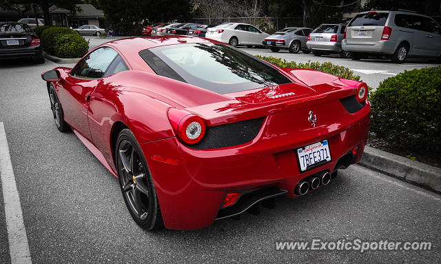 Ferrari 458 Italia spotted in Carmel, California