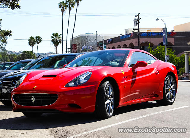 Ferrari California spotted in La Jolla, California