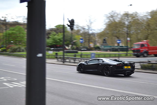 Lamborghini Aventador spotted in London, United Kingdom