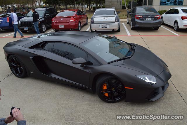 Lamborghini Aventador spotted in Dallas, Texas