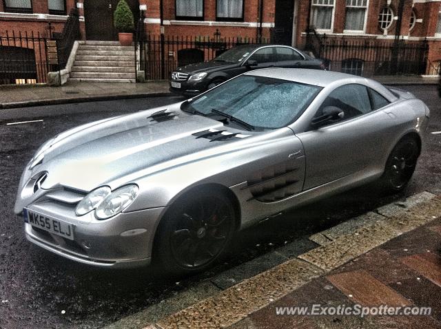 Mercedes SLR spotted in London, United Kingdom