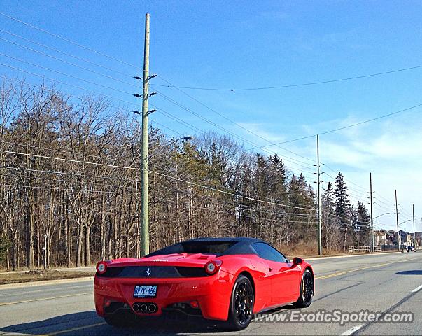 Ferrari 458 Italia spotted in Woodbridge, Canada