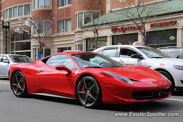 Ferrari 458 Italia spotted in Boston, Massachusetts