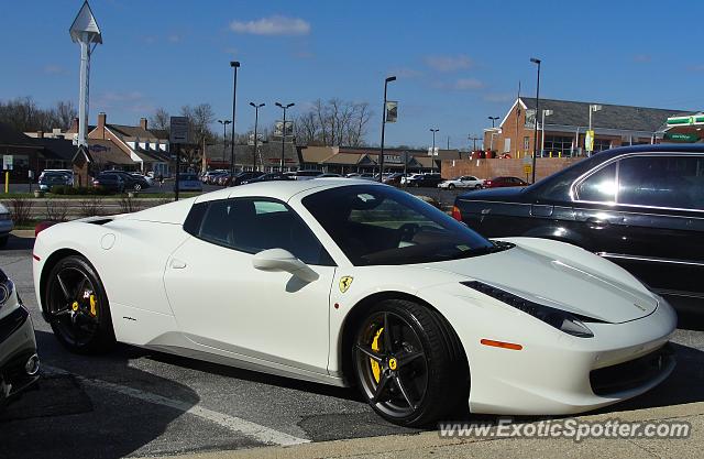 Ferrari 458 Italia spotted in Potomac, Maryland