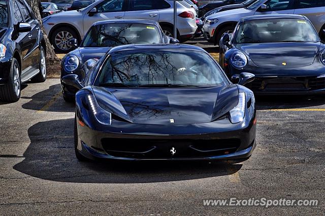 Ferrari 458 Italia spotted in Highland Park, Illinois