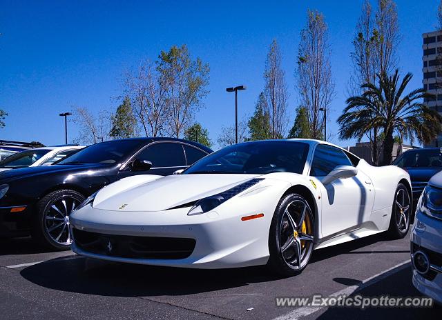 Ferrari 458 Italia spotted in San Jose, California