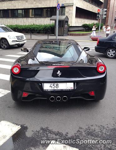 Ferrari 458 Italia spotted in Moscow, Russia