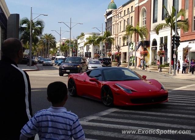 Ferrari 458 Italia spotted in Beverly Hills, California