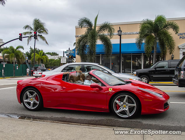 Ferrari 458 Italia spotted in Palm Beach, Florida