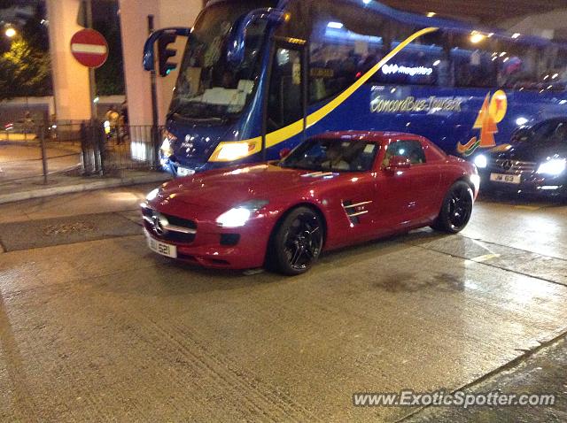 Mercedes SLS AMG spotted in Hong Kong, China