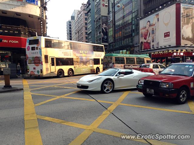 Ferrari 458 Italia spotted in Hong Kong, China