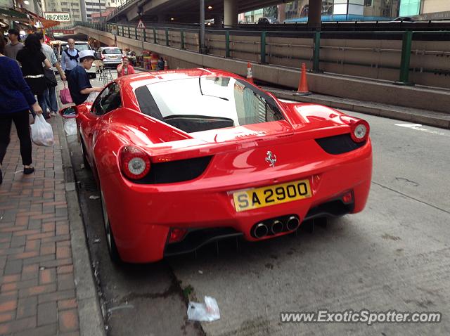 Ferrari 458 Italia spotted in Hong Kong, China