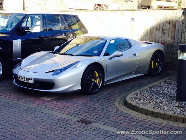 Ferrari 458 Italia spotted in Durham City, United Kingdom