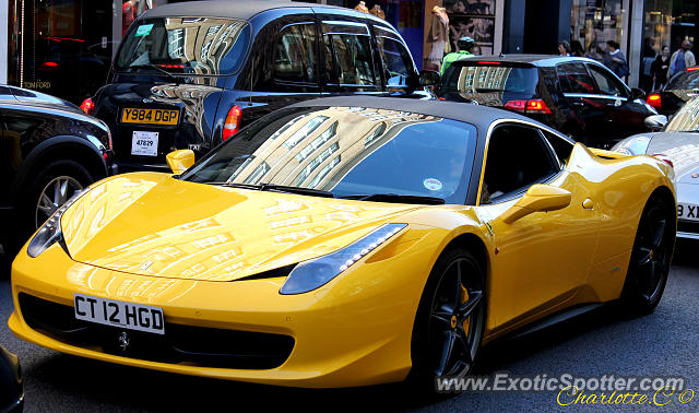 Ferrari 458 Italia spotted in London, United Kingdom