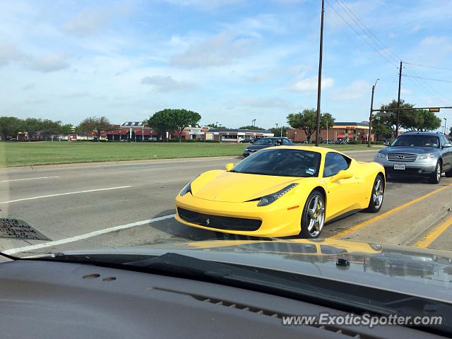 Ferrari 458 Italia spotted in Dallas, Texas